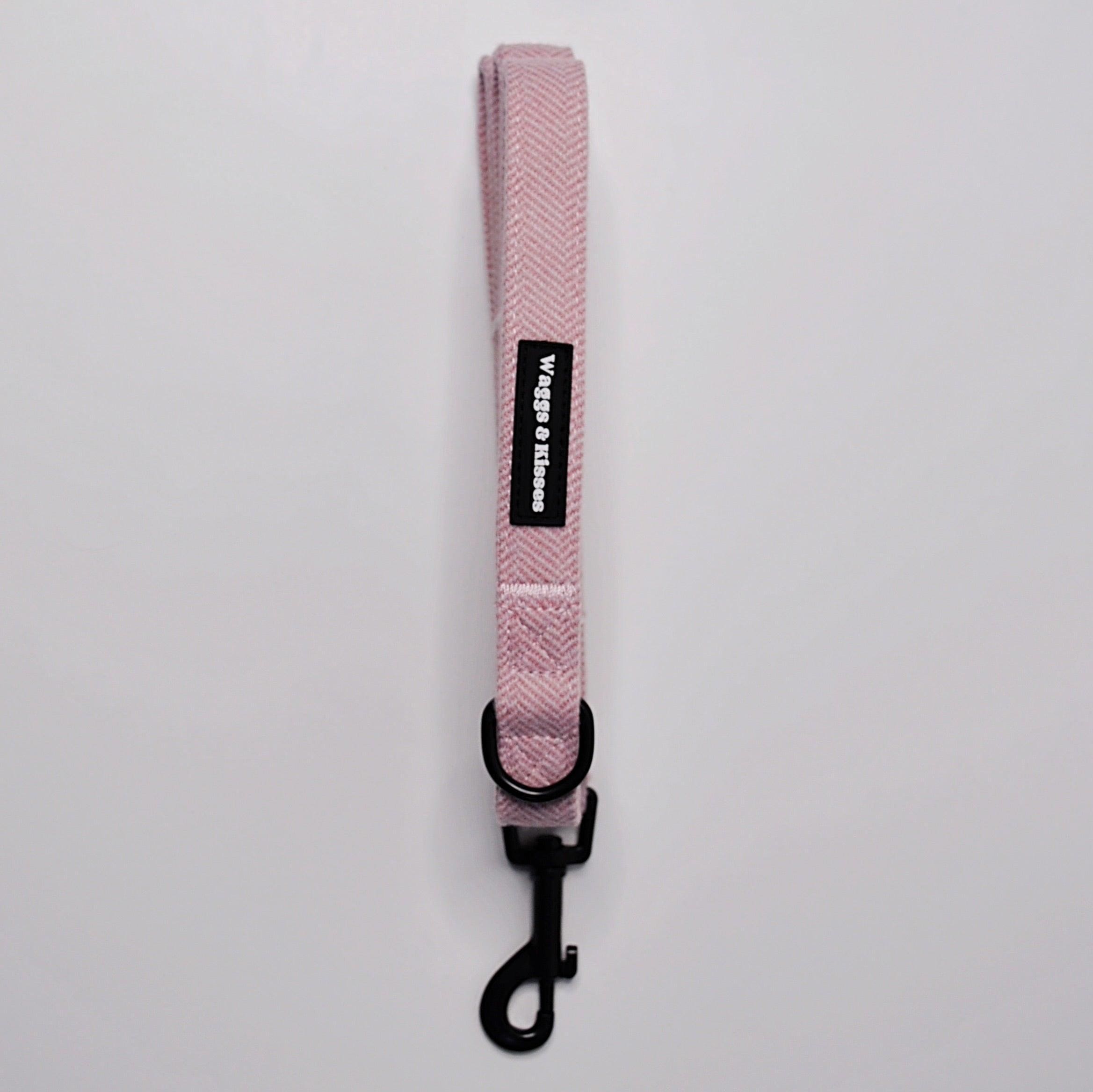 Cherry Blossom Tweed Dog Lead By Waggs And Kisses UK