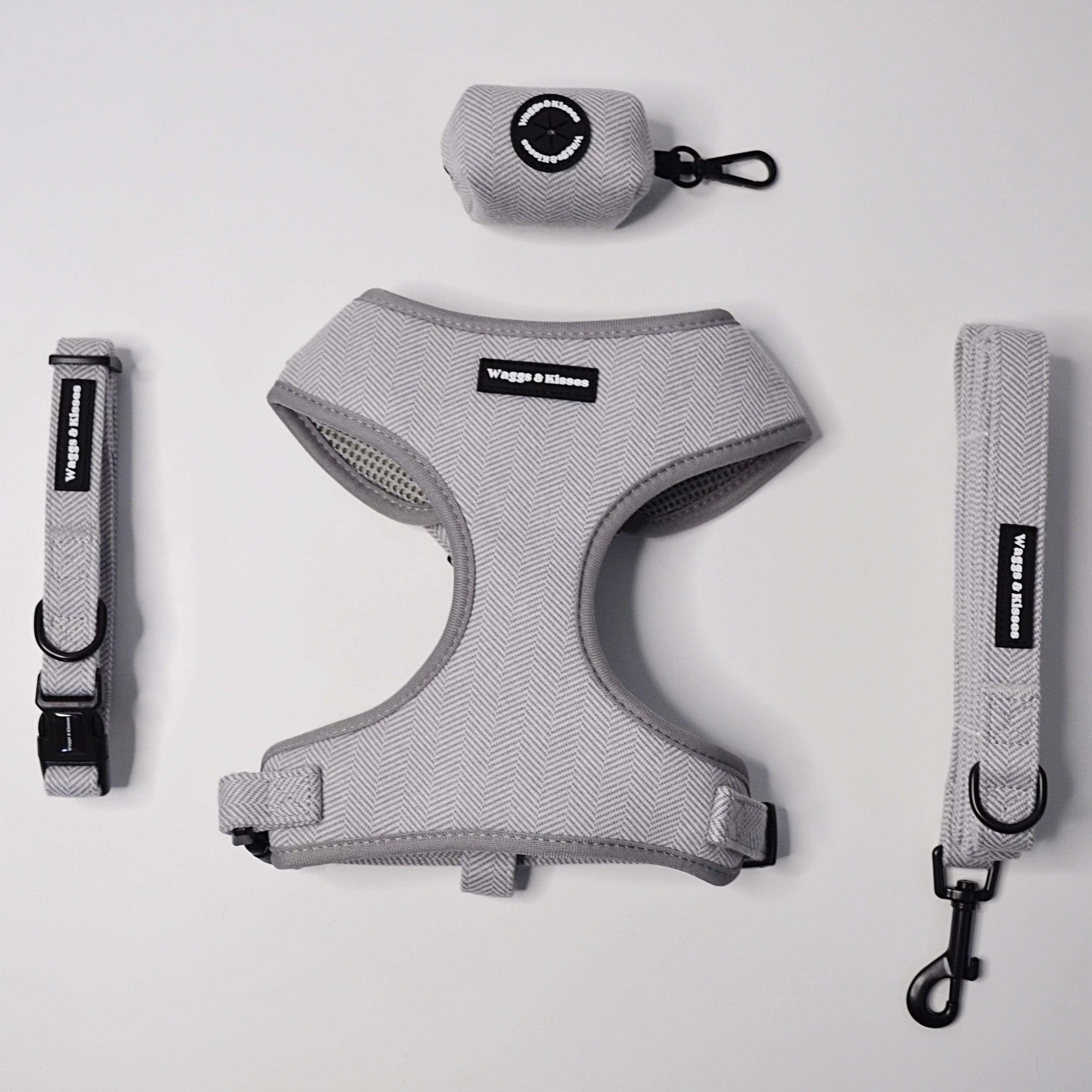 Slate Grey Tweed Bundle - Waggs and Kisses